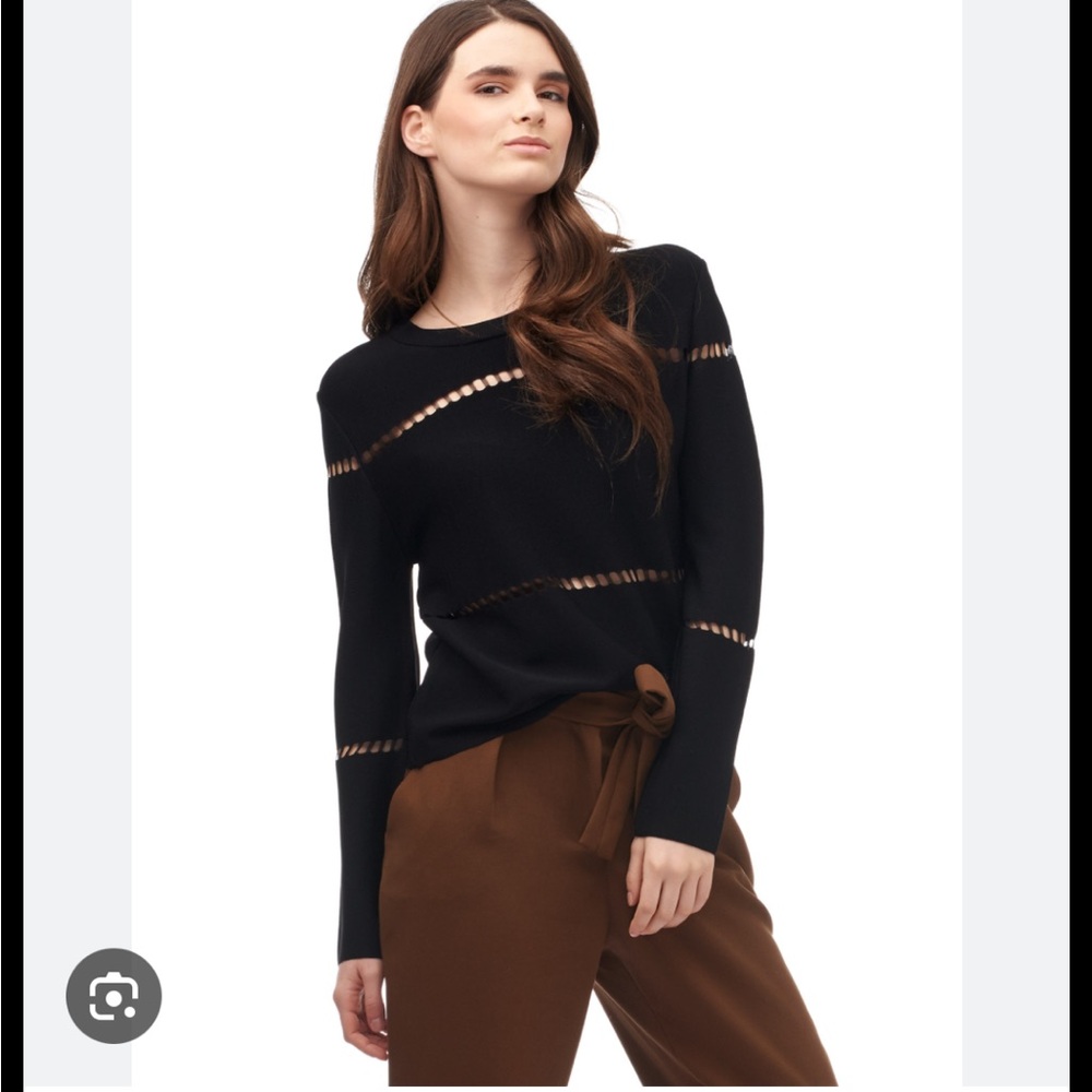 Zara Black Sweater with Cutout Details